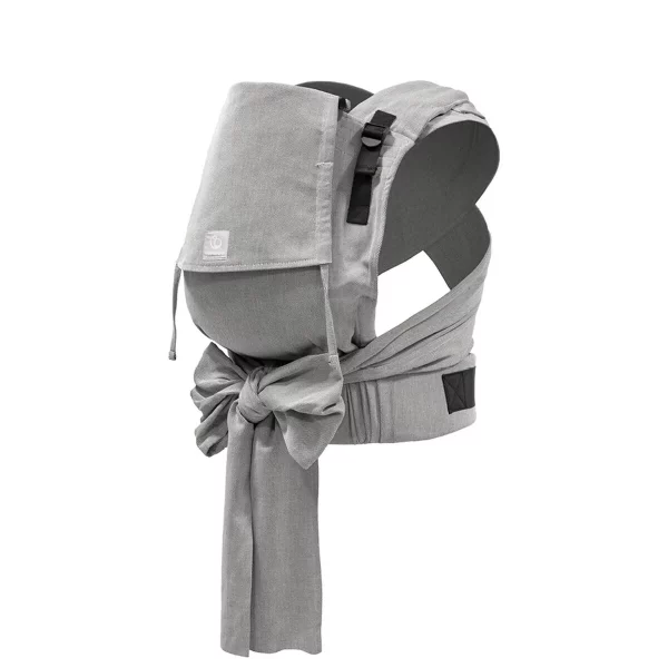 Stokke Limas Plus Grey Melange porte-bébé hybride évolutif physiologique nouer pratique simple ventral dorsal coton bio