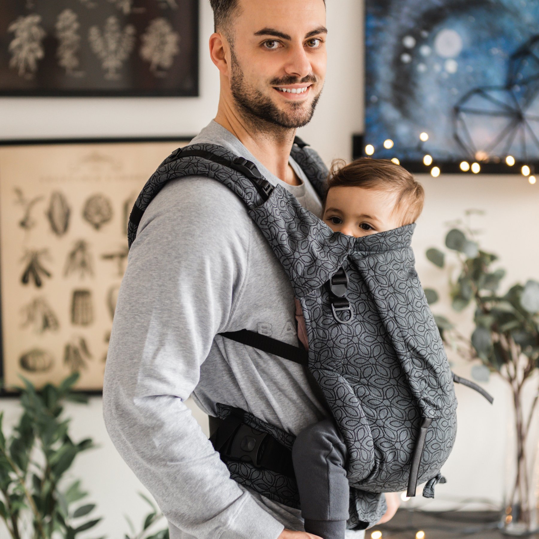 porte-bébé BE LENKA 4ever Neo Ivy Dark Grey évolutif physiologique portage pratique simple confortable ergonomique