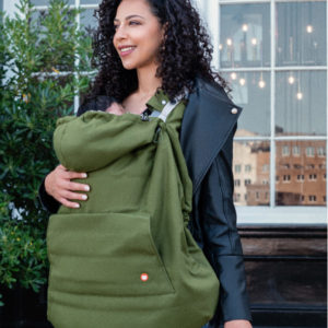 Couverture de portage hiver protège porte bébé universelle 3 en 1 Wombat & Co imperméable coupe-vent chaude cape protection en temps froid pour écharpe de portage et porte-bébé