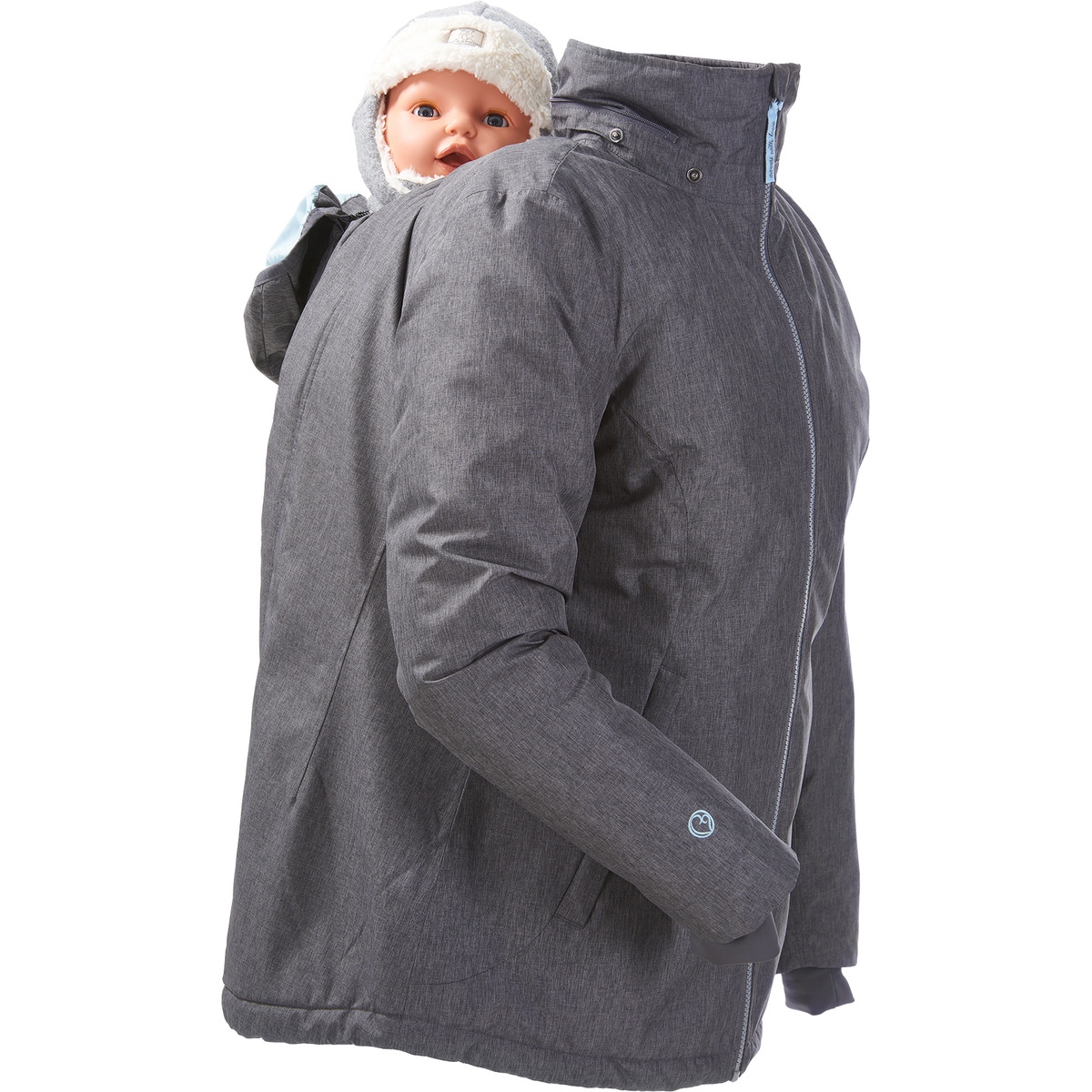 Veste de portage hiver chaud Mamalila Winterfriend grossesse maternité portage ventral dorsal imperméable confortable pratique qualité