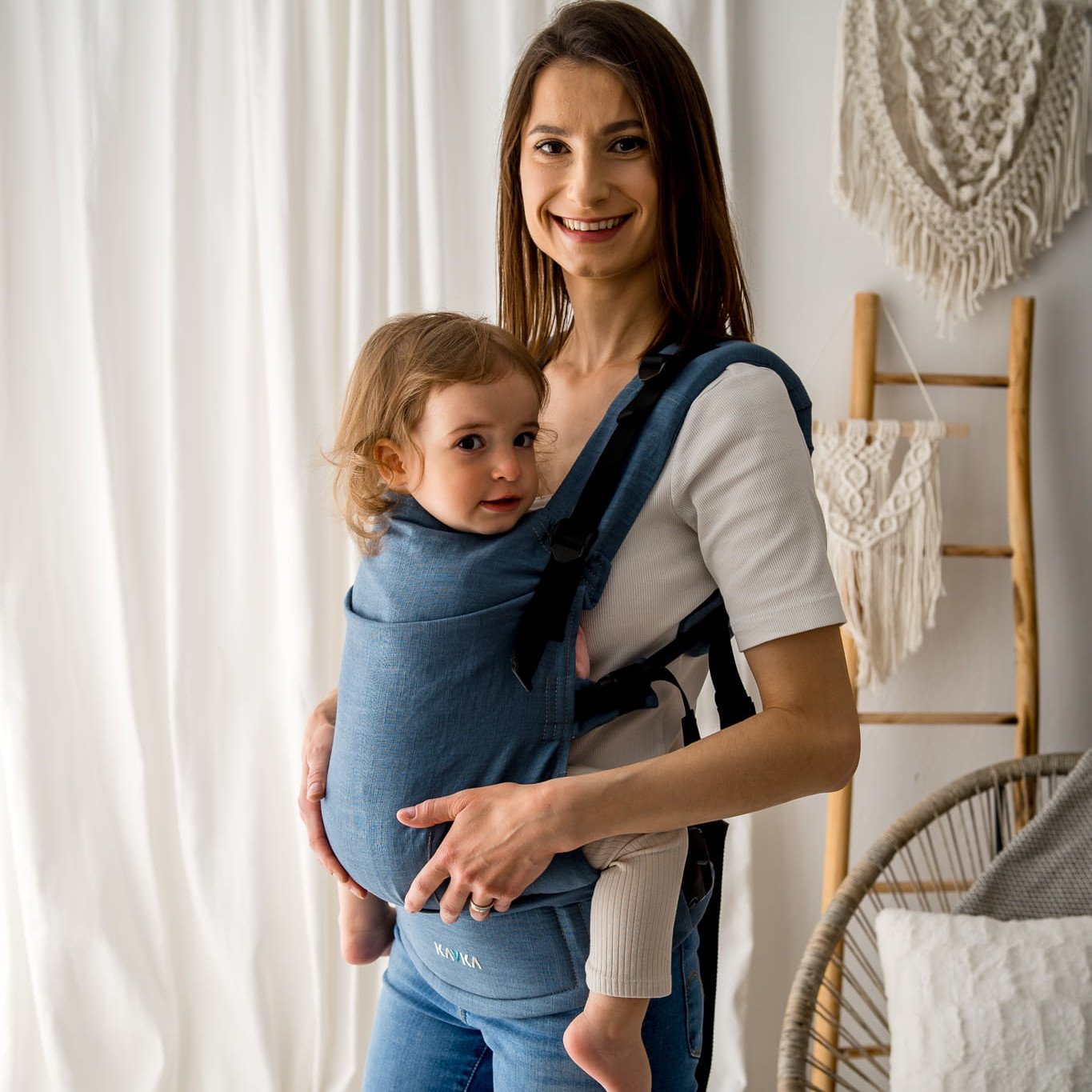 porte-bébé Kavka Multi Age physiologique Casual Lin ergonomique évolutif réglable facile confortable