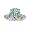 Chapeau de soleil anti-UV spf upf 50+ bébé enfant baby banz réversible évolutif réglable fleurs rose blanc imprimé mignon fille garçon