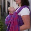 ling écharpe de portage yaro slings anneaux sans noeuf bahamas fuchsia royal double face violet rose oekotex