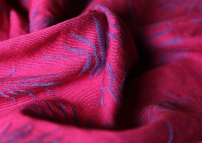 ling écharpe de portage yaro slings anneaux sans noeuf bahamas fuchsia royal double face violet rose oekotex