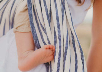 sling écharpe de portage néobulle malo coton bio marinière portage de bébé facile simple physiologique