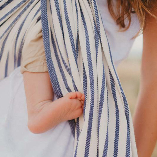 sling écharpe de portage néobulle malo coton bio marinière portage de bébé facile simple physiologique