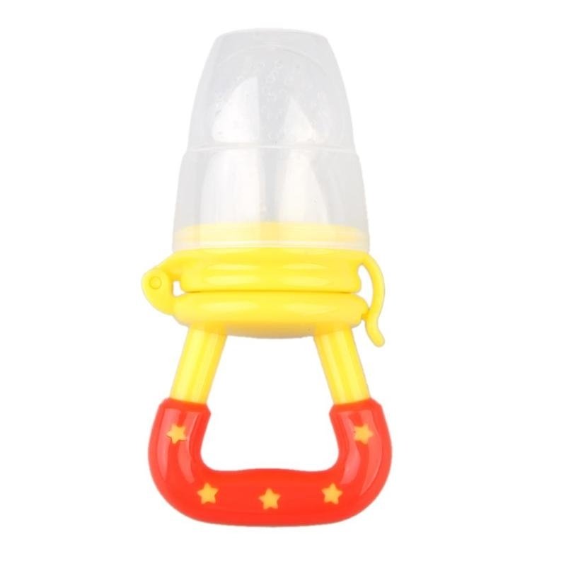 tétine sucette grignotteuse à fruit pour bébé diversification silicone deux tétines